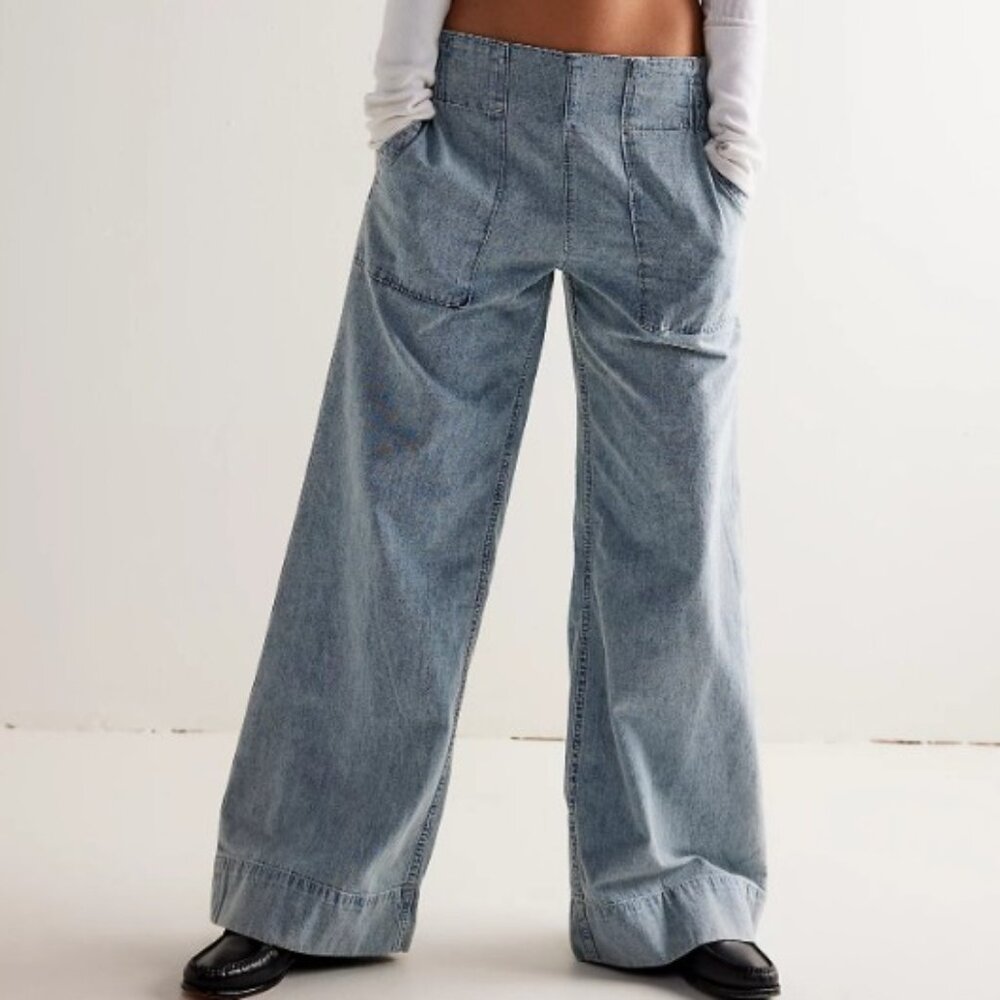 Denim Pull-On Jeans